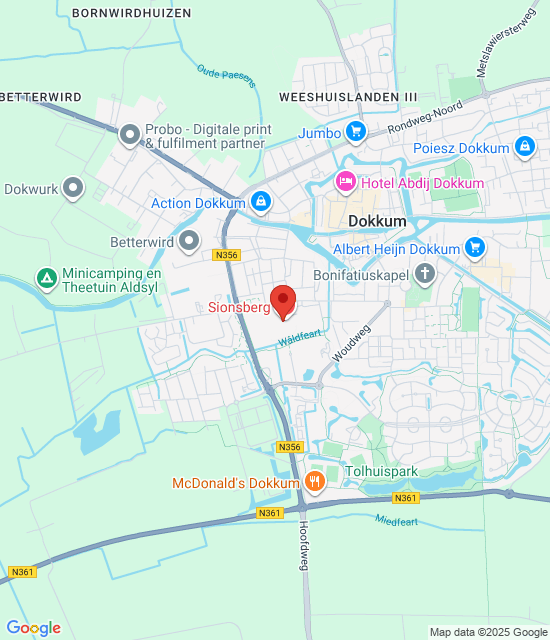 Google maps afbeelding voor Dokkum