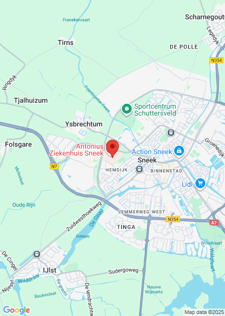 Google maps afbeelding voor Sneek