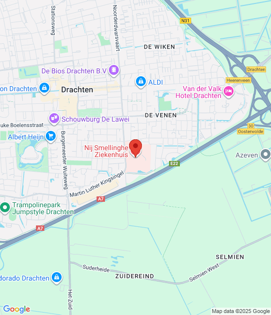 Google maps afbeelding voor Drachten