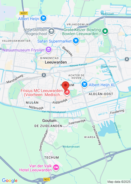 Google maps afbeelding voor Leeuwarden