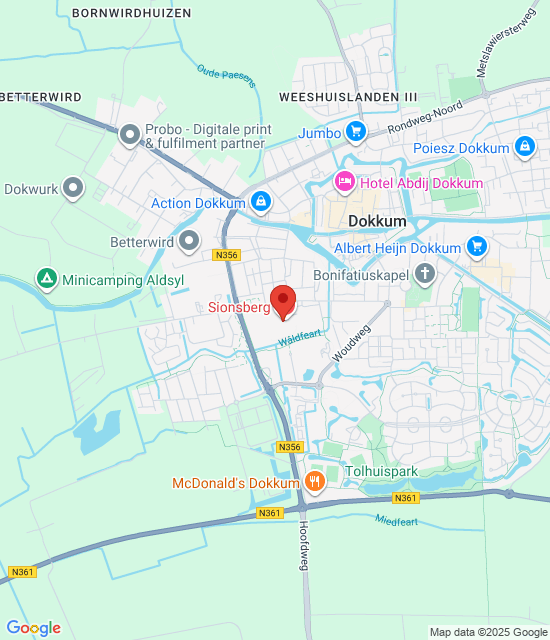 Google maps afbeelding voor Dokkum