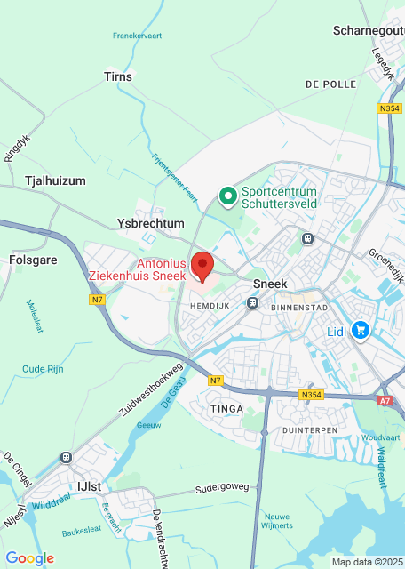 Google maps afbeelding voor Sneek