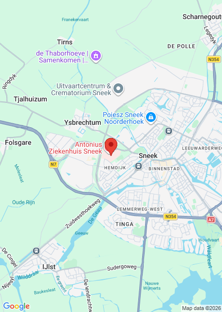 Google maps afbeelding voor Sneek