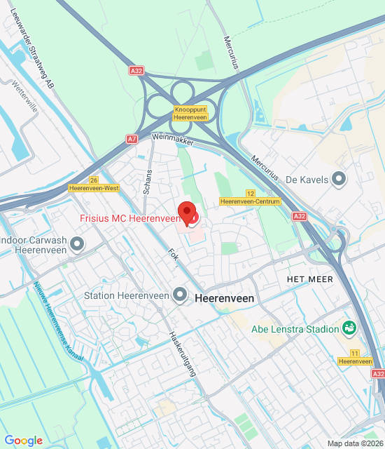 Google maps afbeelding voor Heerenveen