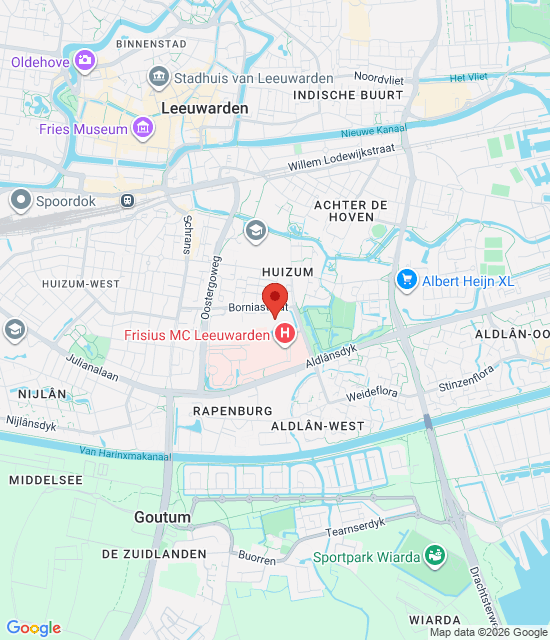 Google maps afbeelding voor Leeuwarden