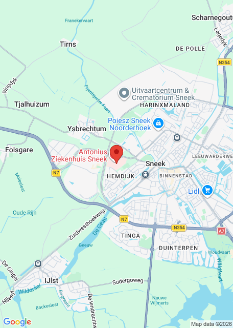 Google maps afbeelding voor Sneek