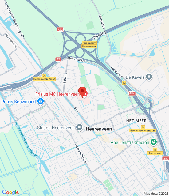 Google maps afbeelding voor Heerenveen