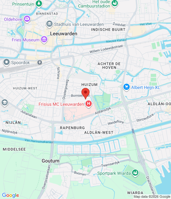 Google maps afbeelding voor Leeuwarden