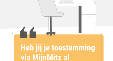 Illustratie van bureaustoel, bureau en pc