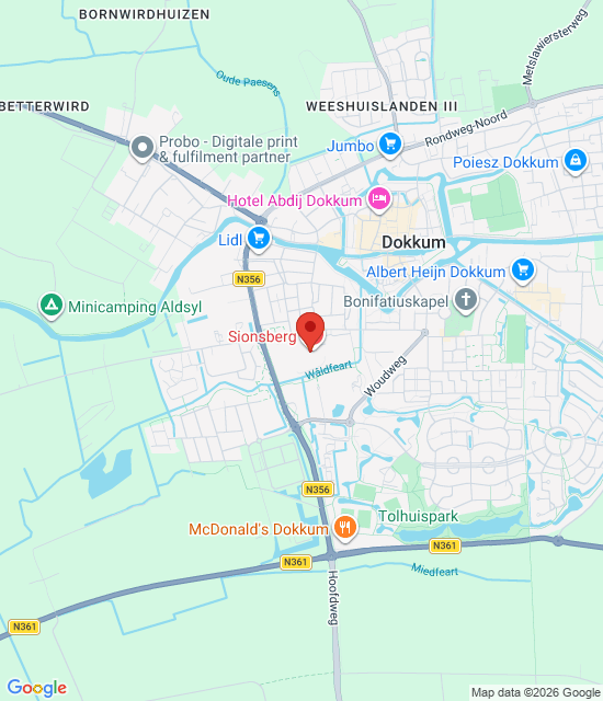 Google maps afbeelding voor Dokkum