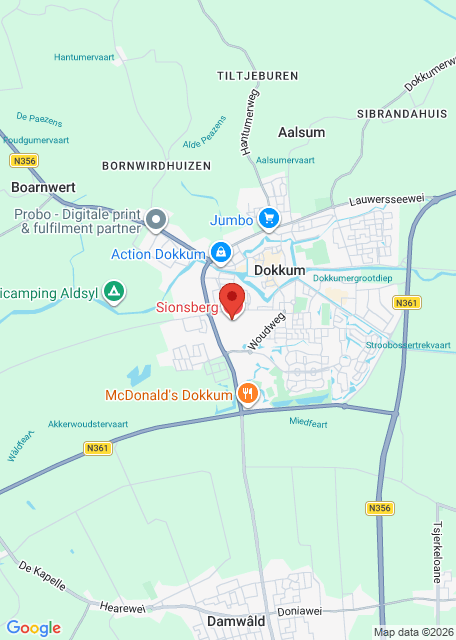 Google maps afbeelding voor Dokkum