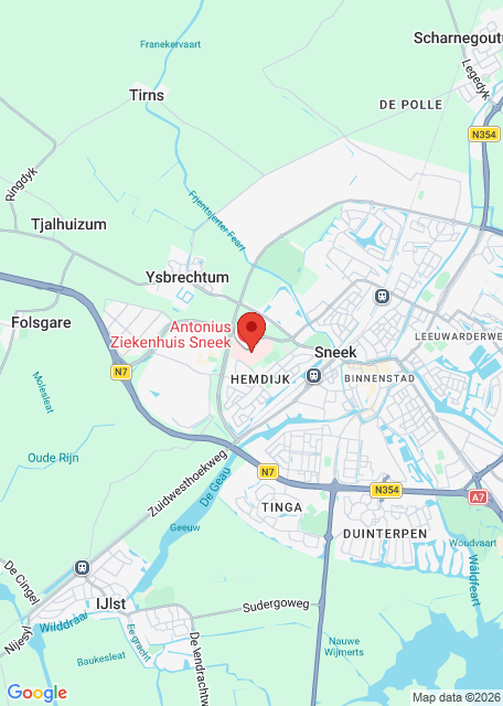 Google maps afbeelding voor Sneek