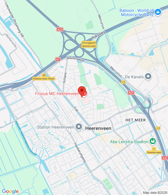 Google maps afbeelding voor Heerenveen